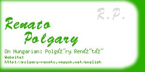 renato polgary business card